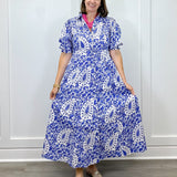 Rosie Dress - Steel Paisley Long Dresses Livro
