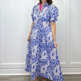 Rosie Dress - Steel Paisley Long Dresses Livro