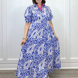 Rosie Dress - Steel Paisley Long Dresses Livro
