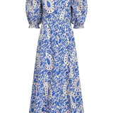 Rosie Dress - Steel Paisley Long Dresses Livro