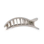 Round Flat Hair Clip - Large - Silver Flames Hair Accessories Teleties