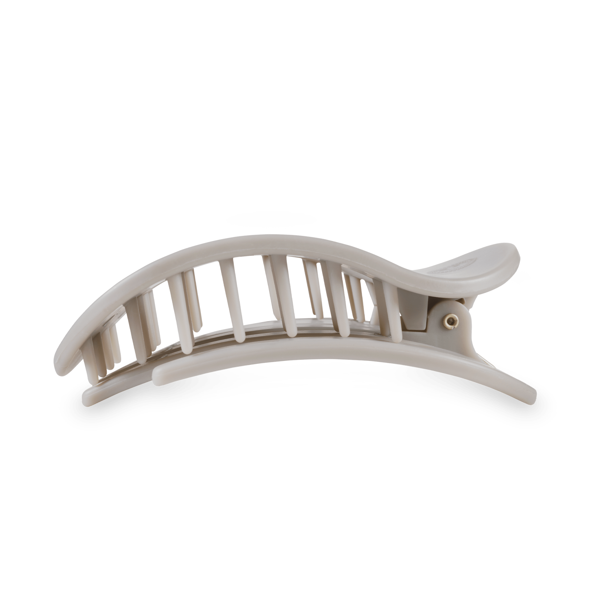Round Flat Hair Clip - Large - Silver Flames Hair Accessories Teleties