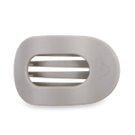 Round Flat Hair Clip - Large - Silver Flames Hair Accessories Teleties