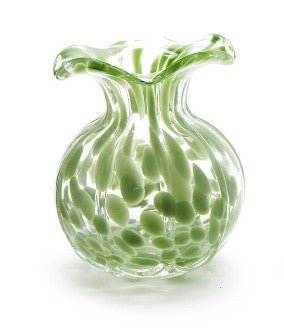 Ruffled Edge Spotted Vase - Assorted Home Decor Two's Company Green
