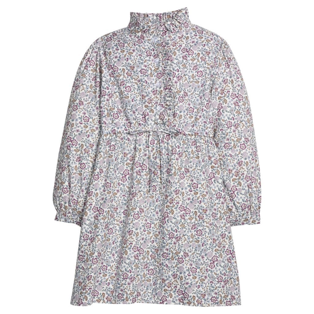 Ruffled Shirt Dress - Margaux Floral Girls Occasion Dresses Little English