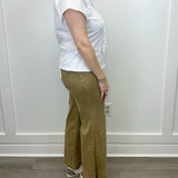 Run Around Wide Pants - Light Camel Jeans Zenana