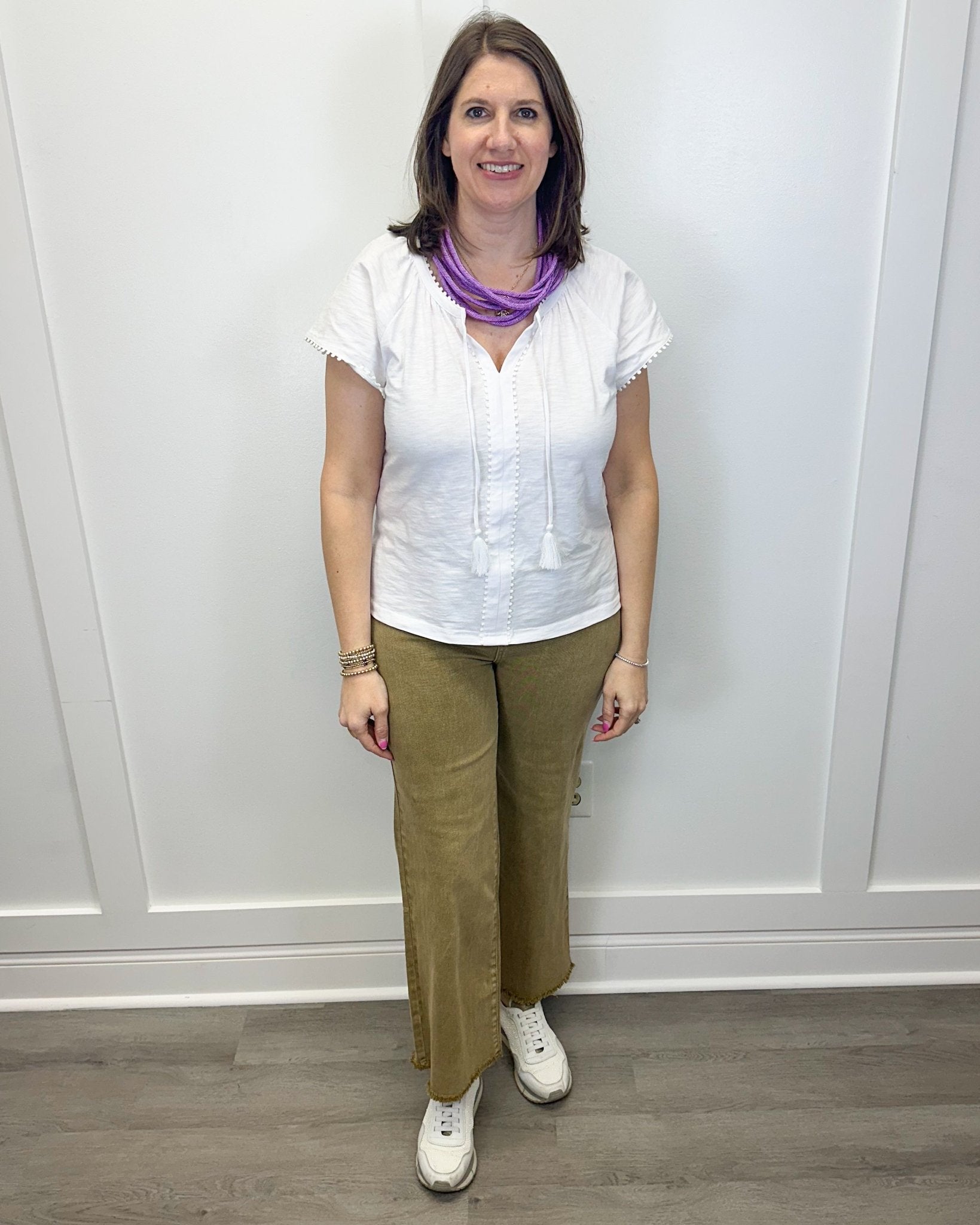 Run Around Wide Pants - Light Camel Jeans Zenana