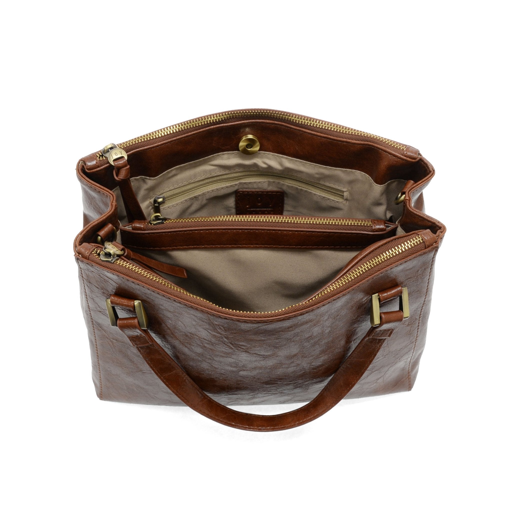 Saddle Shawna Triple Zip Satchel Crossbody Purses + Totes Joy Susan