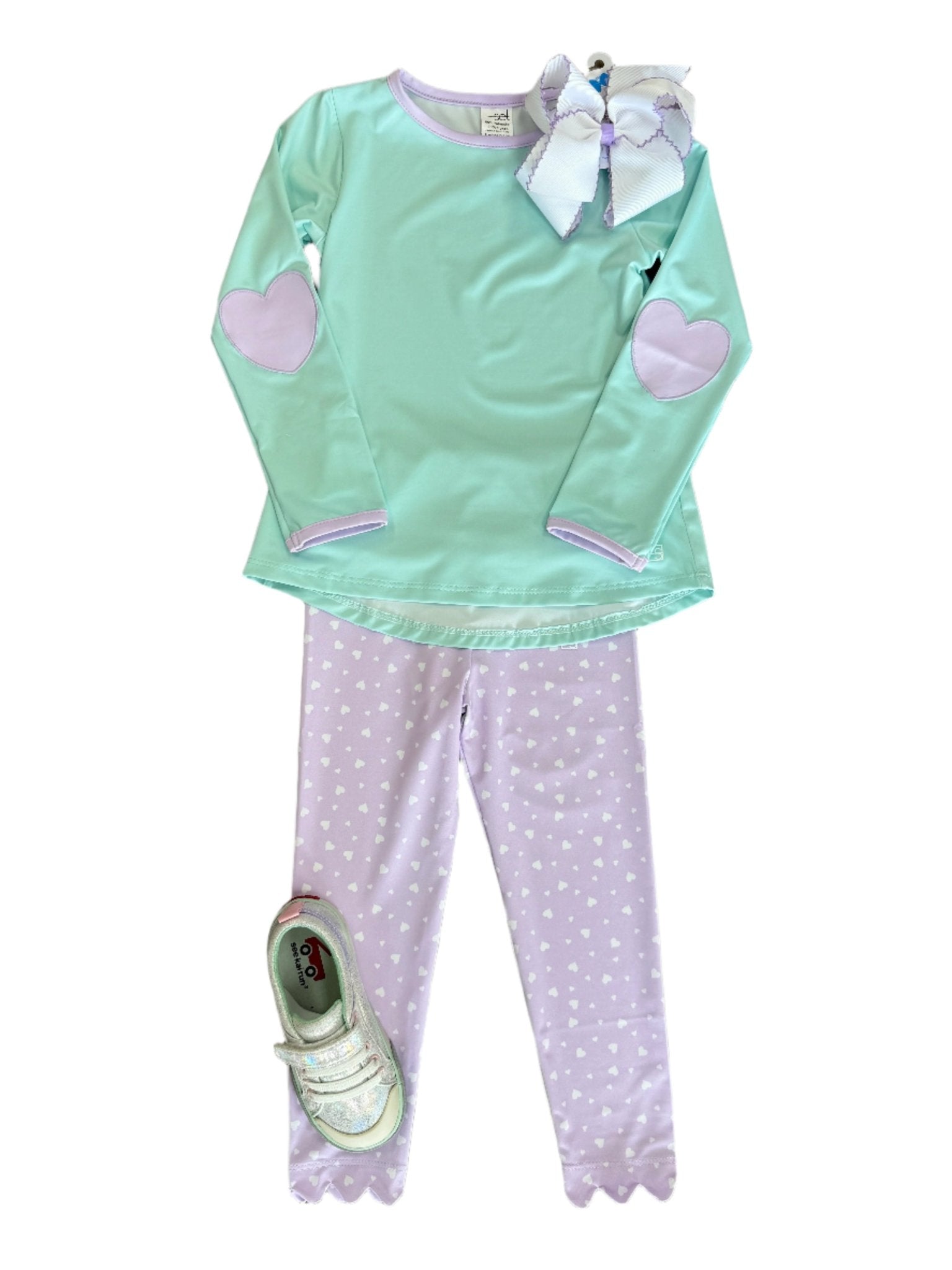 Sadie Scallop Legging - Be Mine Girls Pants + Leggings Set Athleisure