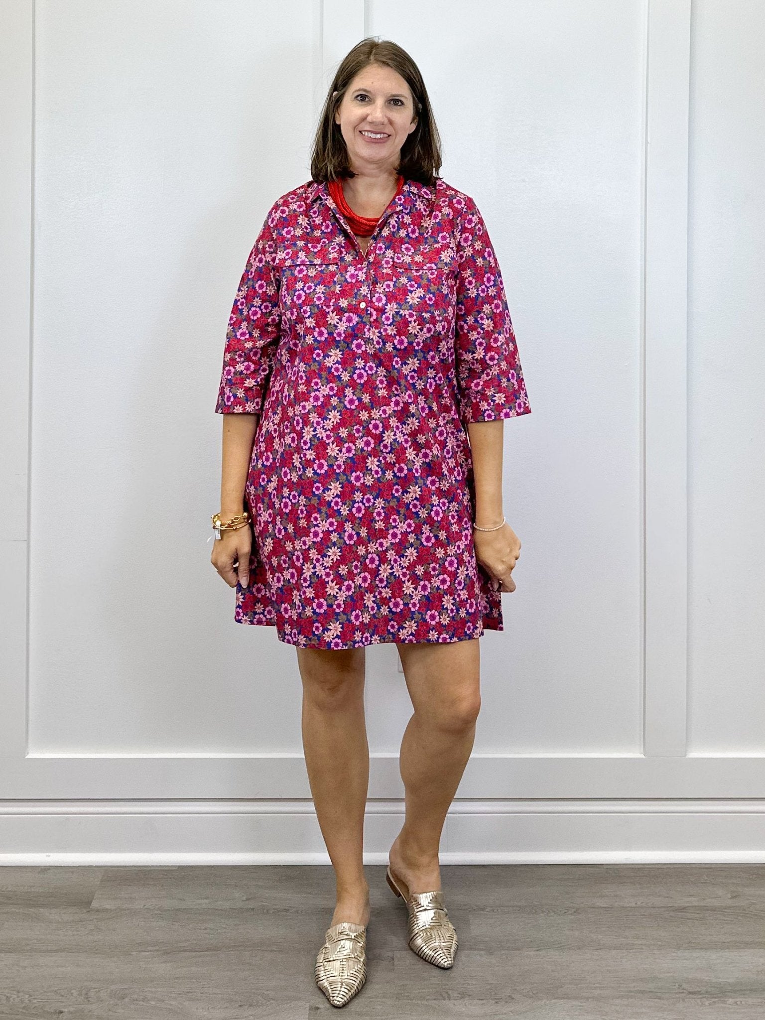 Samantha Dress - Berry Blooms Short Dresses Duffield Lane