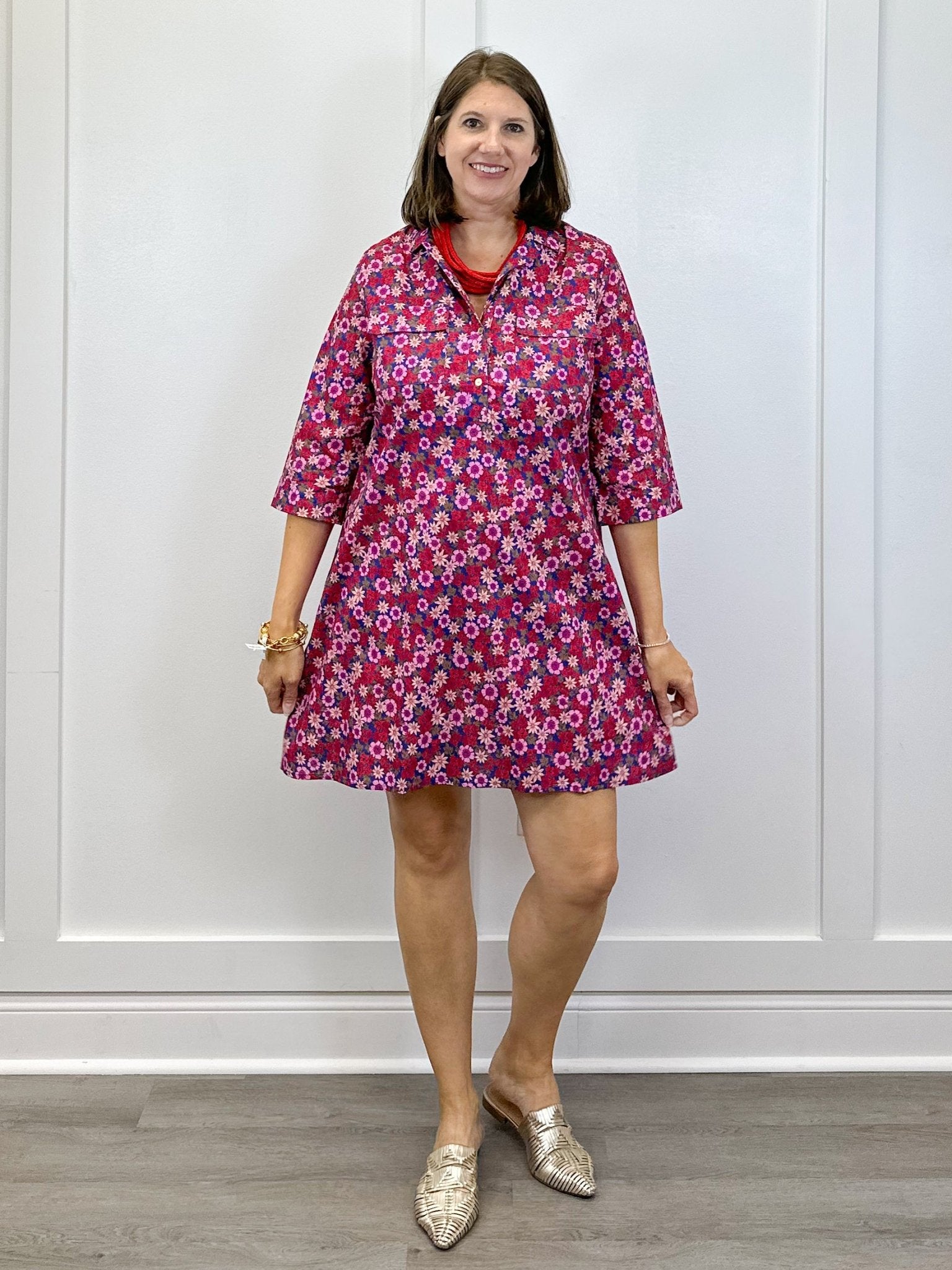 Samantha Dress - Berry Blooms Short Dresses Duffield Lane