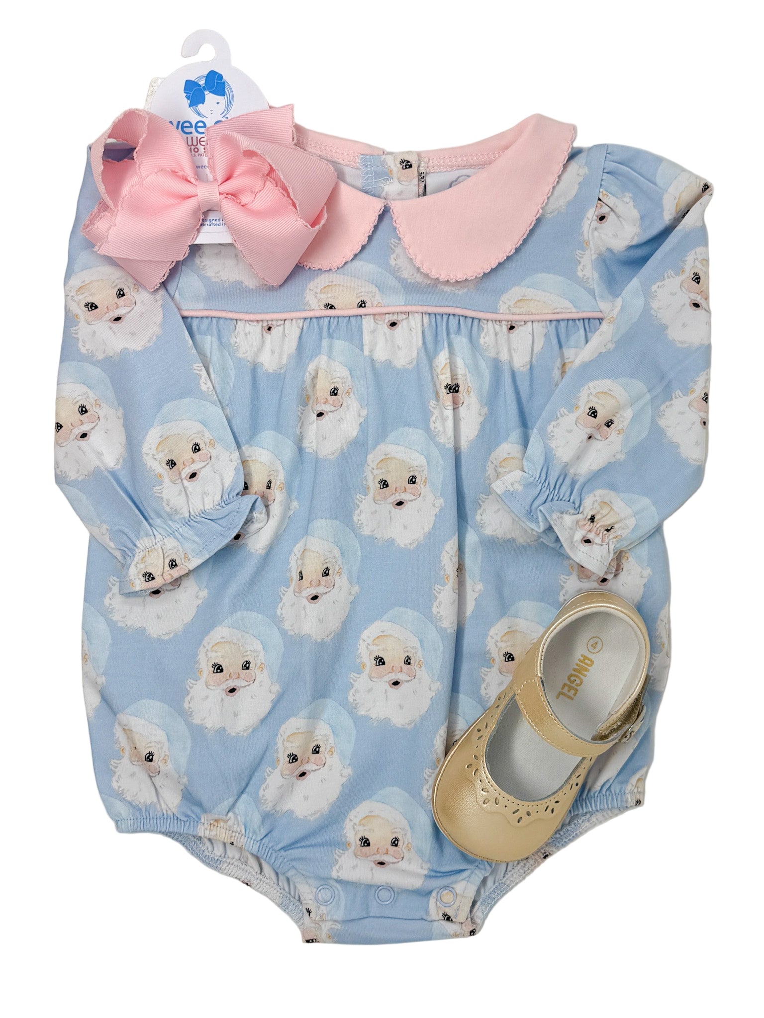Santa Baby Girls Bubble Girls Bubbles + Rompers Cypress Row