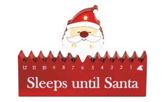 Santa Countdown Blocks Seasonal Mudpie