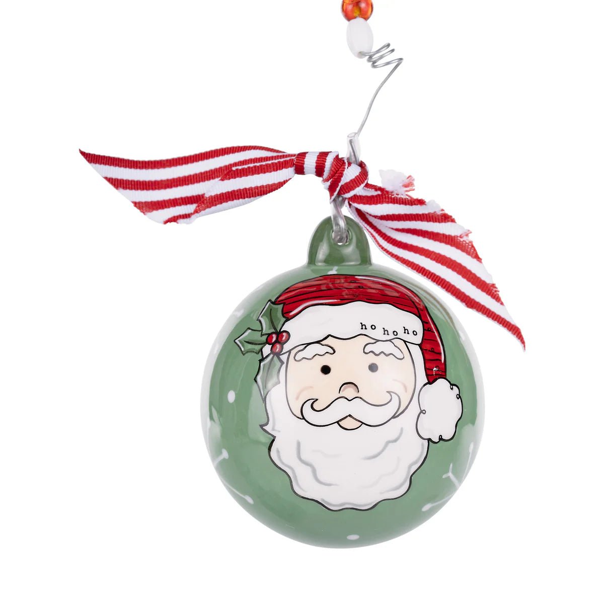 Santa Face Ball Ornament Seasonal Glory Haus