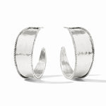 Savoy Hoop - Silver - Medium Earrings Julie Vos