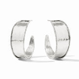 Savoy Hoop - Silver - Medium Earrings Julie Vos