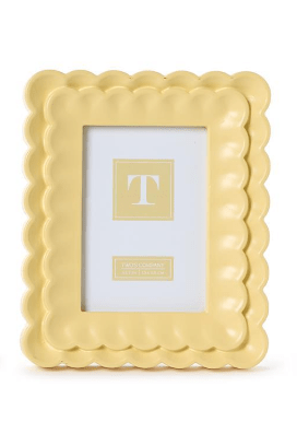 Scalloped Wood Frame - Assorted Home Decor Two's Company Yellow