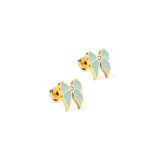 Screwback Stud Earrings -Finley Bow Kids Jewelry Linny Co