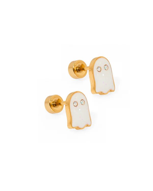 Screwback Stud Earrings - Ghost Kids Jewelry Linny Co