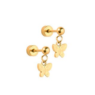Screwback Stud - Millie - Butterfly Kids Jewelry Linny Co
