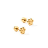 Screwback Stud - Paw Print Kids Jewelry Linny Co