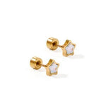 Screwback Stud - Polly - Star Kids Jewelry Linny Co
