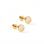 Screwback Stud - Smiley Kids Jewelry Linny Co