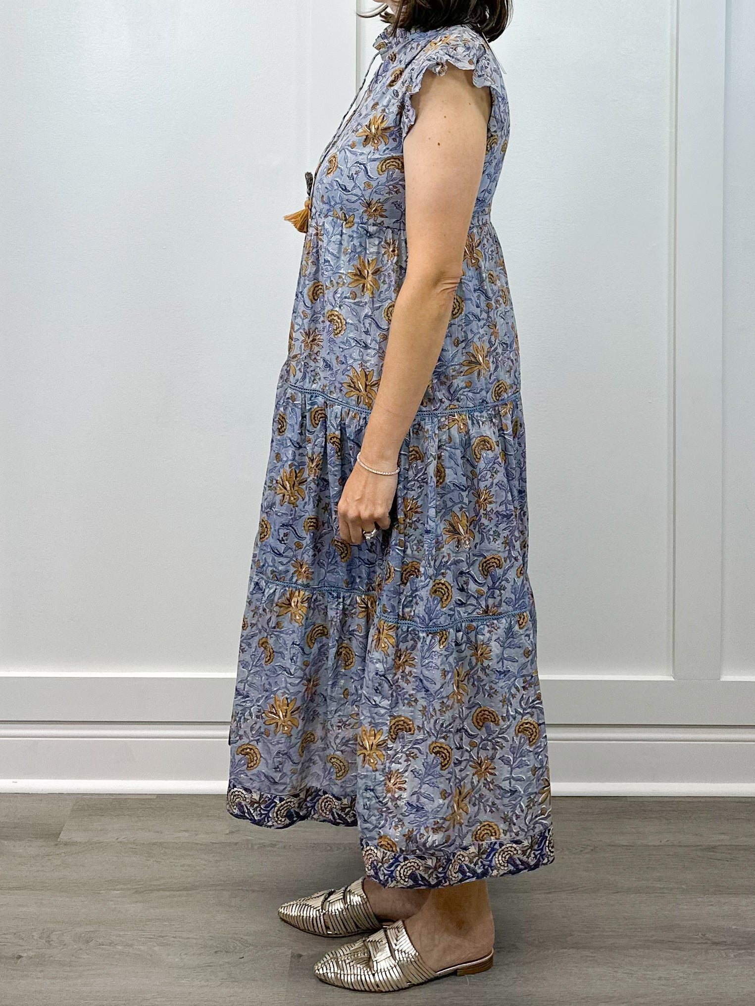 Shiloh Dress - Frosted Foliage Long Dresses Clara the Label
