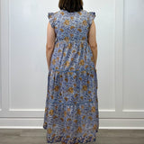 Shiloh Dress - Frosted Foliage Long Dresses Clara the Label