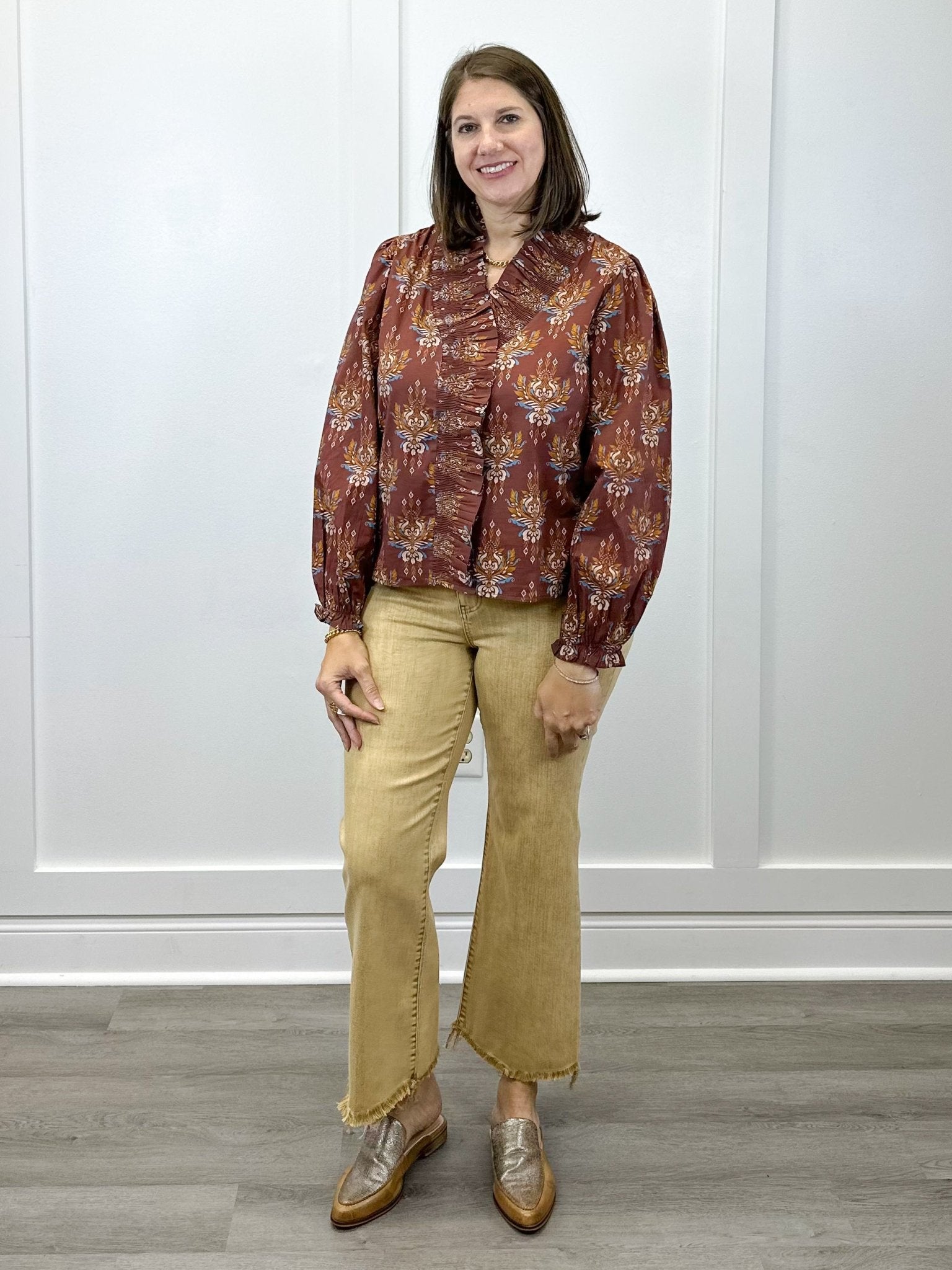 Sienna Muse Top - Brown Tops Jodifl