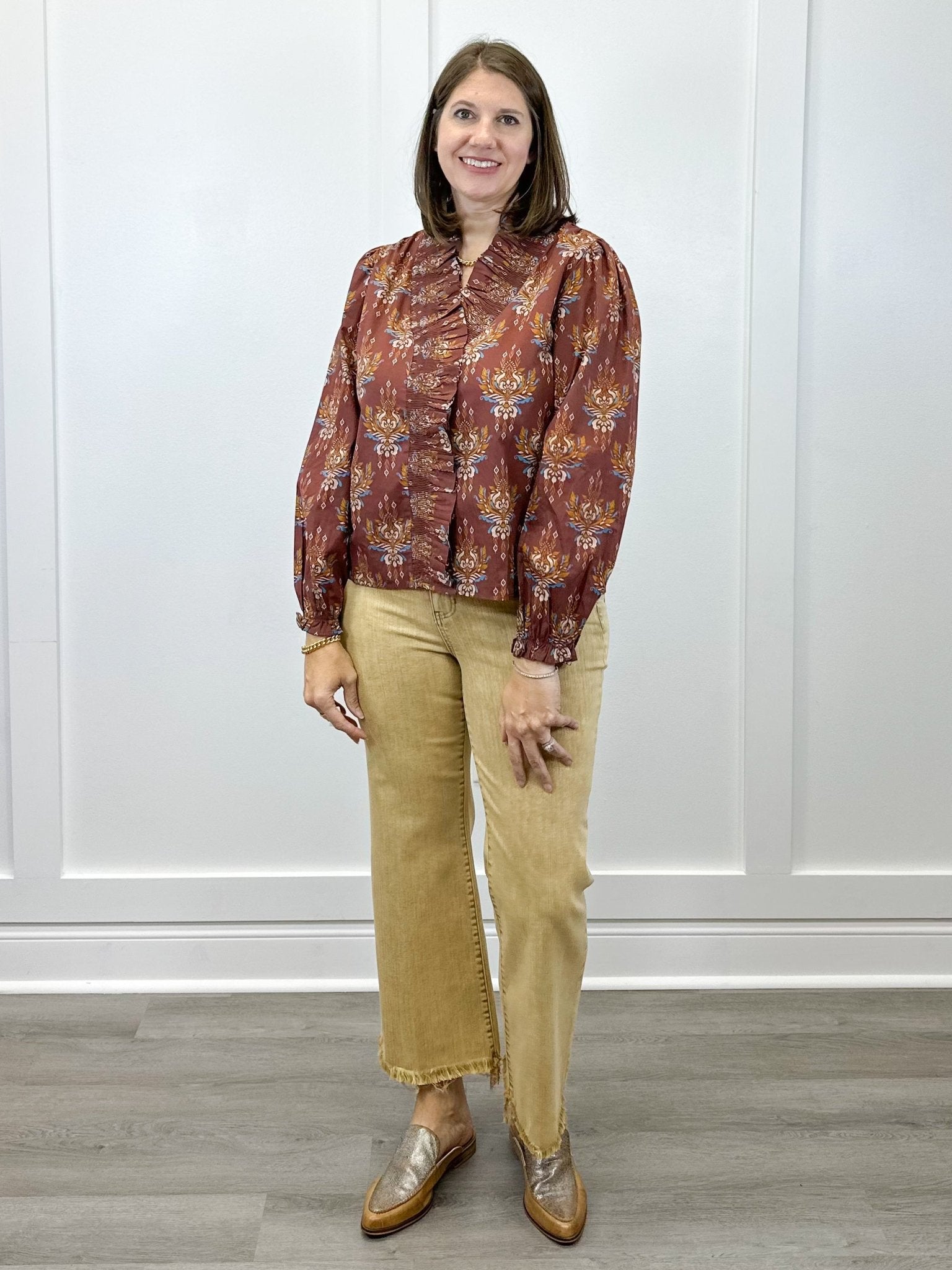 Sienna Muse Top - Brown Tops Jodifl