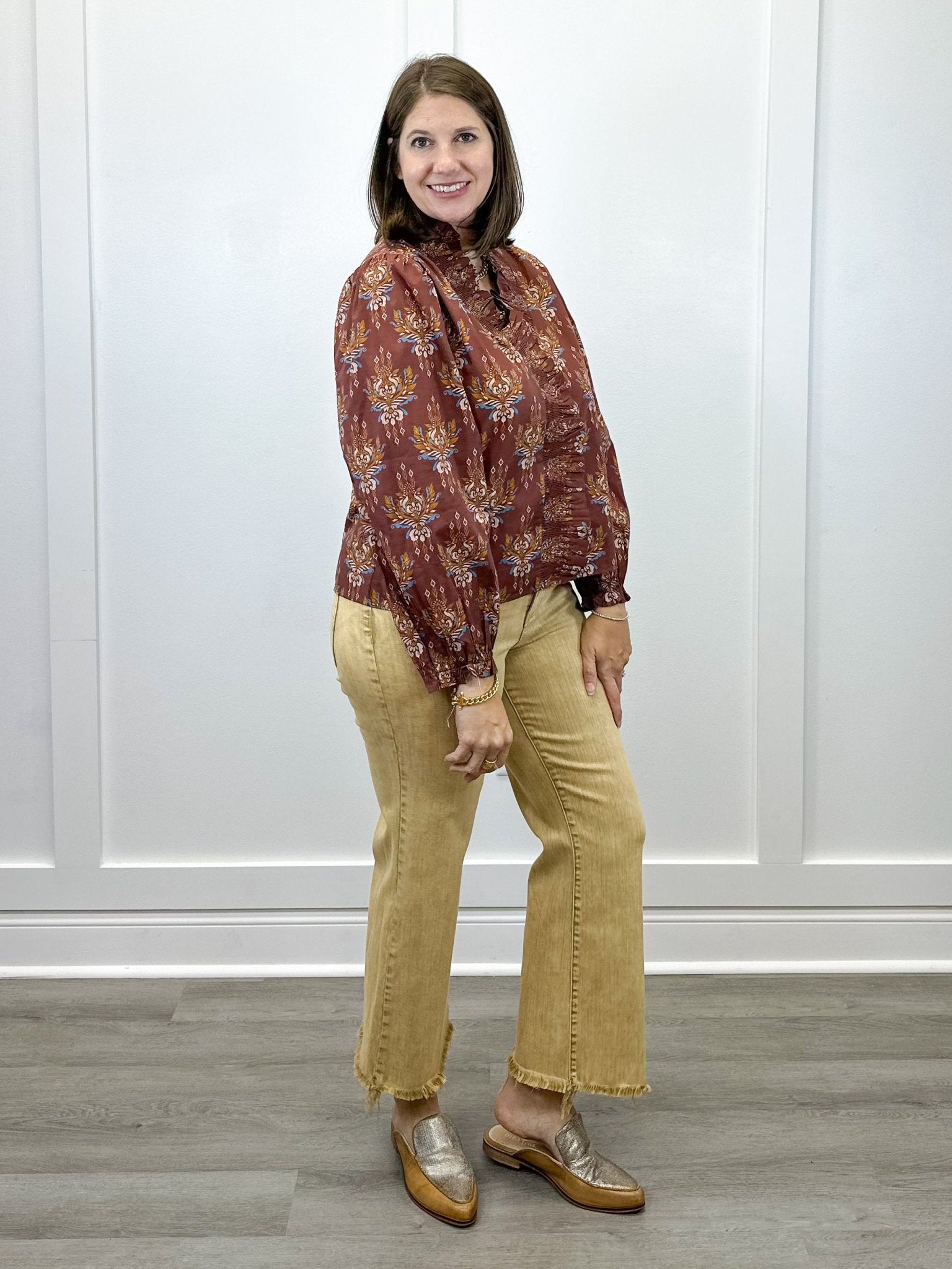 Sienna Muse Top - Brown Tops Jodifl