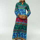 Sienne Midi Dress - Blue Turq Long Dresses Briton Court