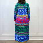 Sienne Midi Dress - Blue Turq Long Dresses Briton Court