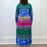 Sienne Midi Dress - Blue Turq Long Dresses Briton Court