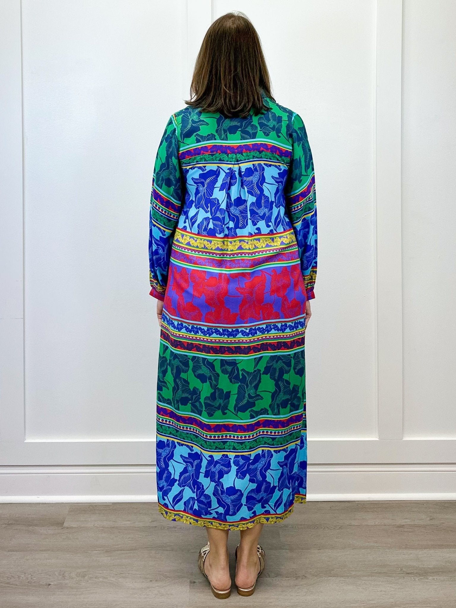 Sienne Midi Dress - Blue Turq Long Dresses Briton Court