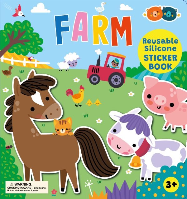 Silicone Sticker Book - Farm Toys Buddy & Barney