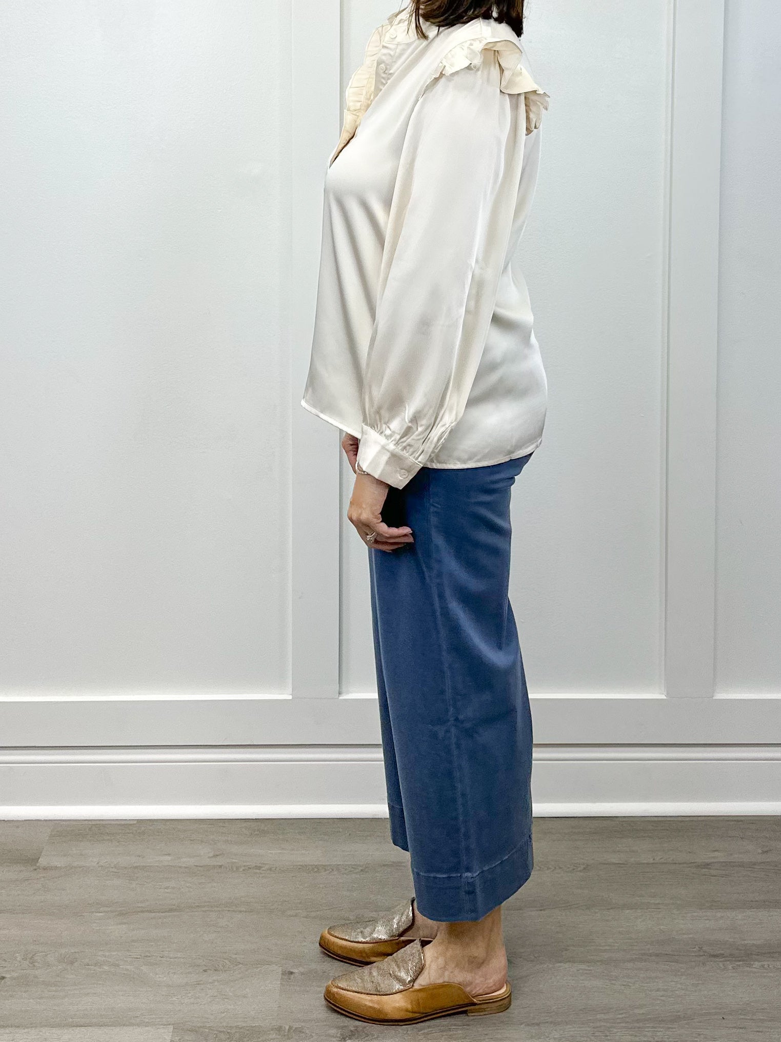 Silken Grace Satin Top - Champagne Tops Jodifl