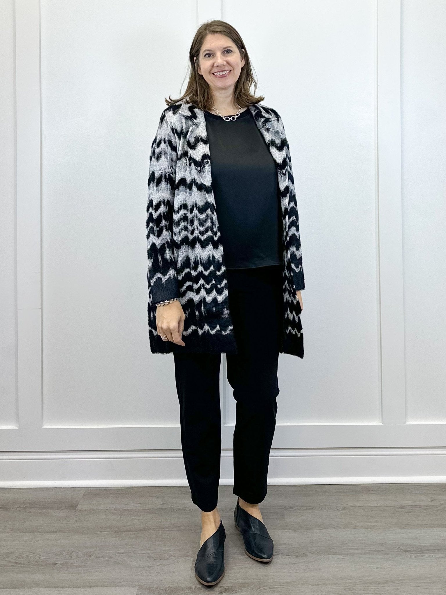 Sleeveless Woven To Knit Top - Black - Sugar Babies Children's Boutique/Meg's Shoppe