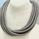 Slub 8-Strand Necklace - Gray Fox Necklaces TWO FORTY TWO