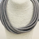 Slub 8-Strand Necklace - Gray Fox Necklaces TWO FORTY TWO