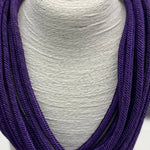 Slub 8-Strand Necklace - Purple TWO FORTY TWO