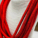 Slub 8-Strand Necklace - Red Necklaces TWO FORTY TWO