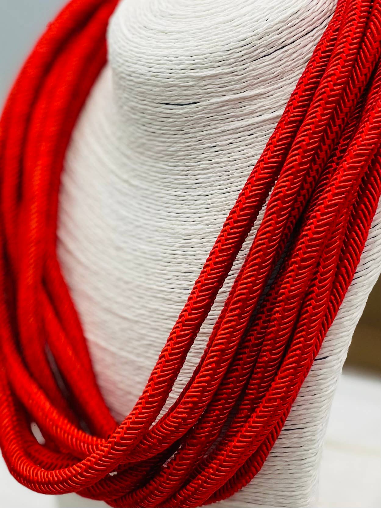 Slub 8-Strand Necklace - Red Necklaces TWO FORTY TWO