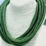 Slub 8-Strand Necklace - Sage Green TWO FORTY TWO