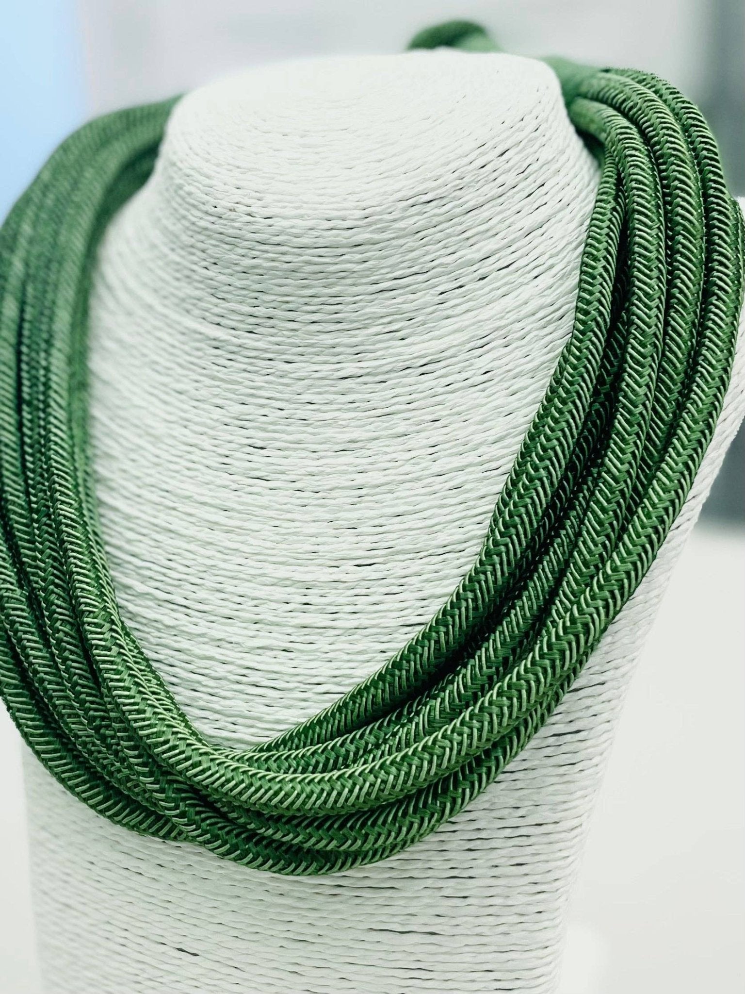 Slub 8-Strand Necklace - Sage Green TWO FORTY TWO
