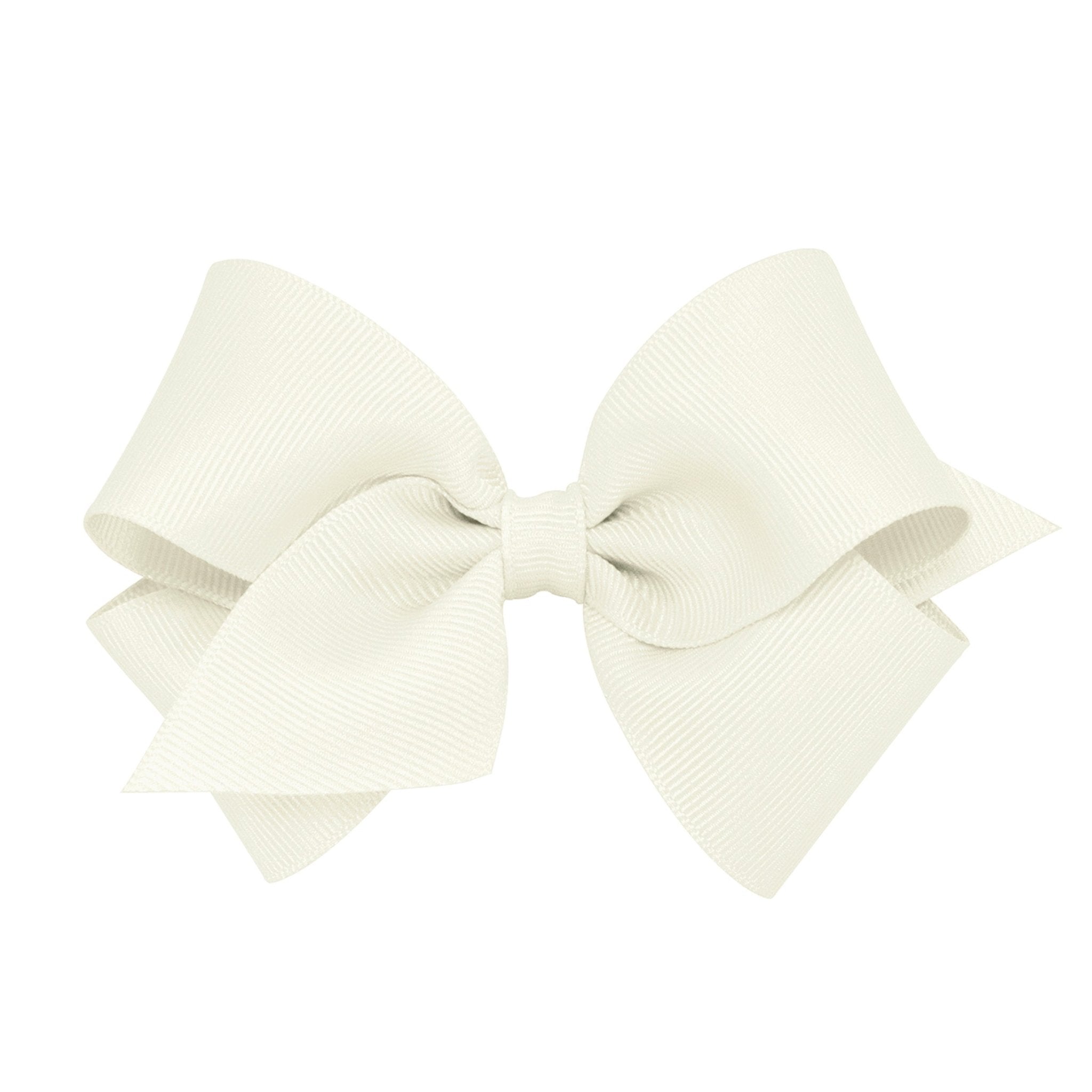 Small Grosgrain Bow - Antique White Kids Hair Accessories Wee Ones