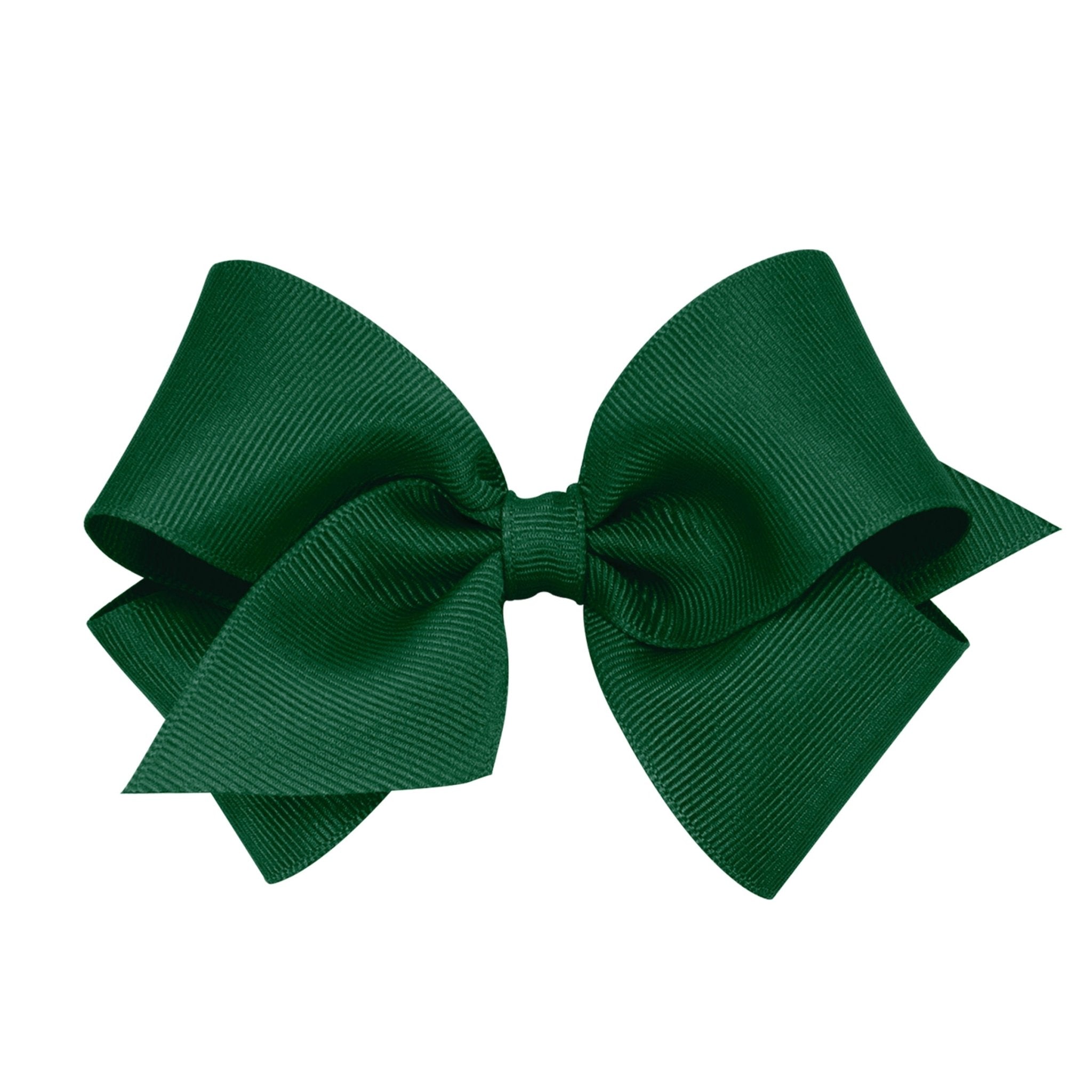 Small Grosgrain Bow - Forest Green Kids Hair Accessories Wee Ones