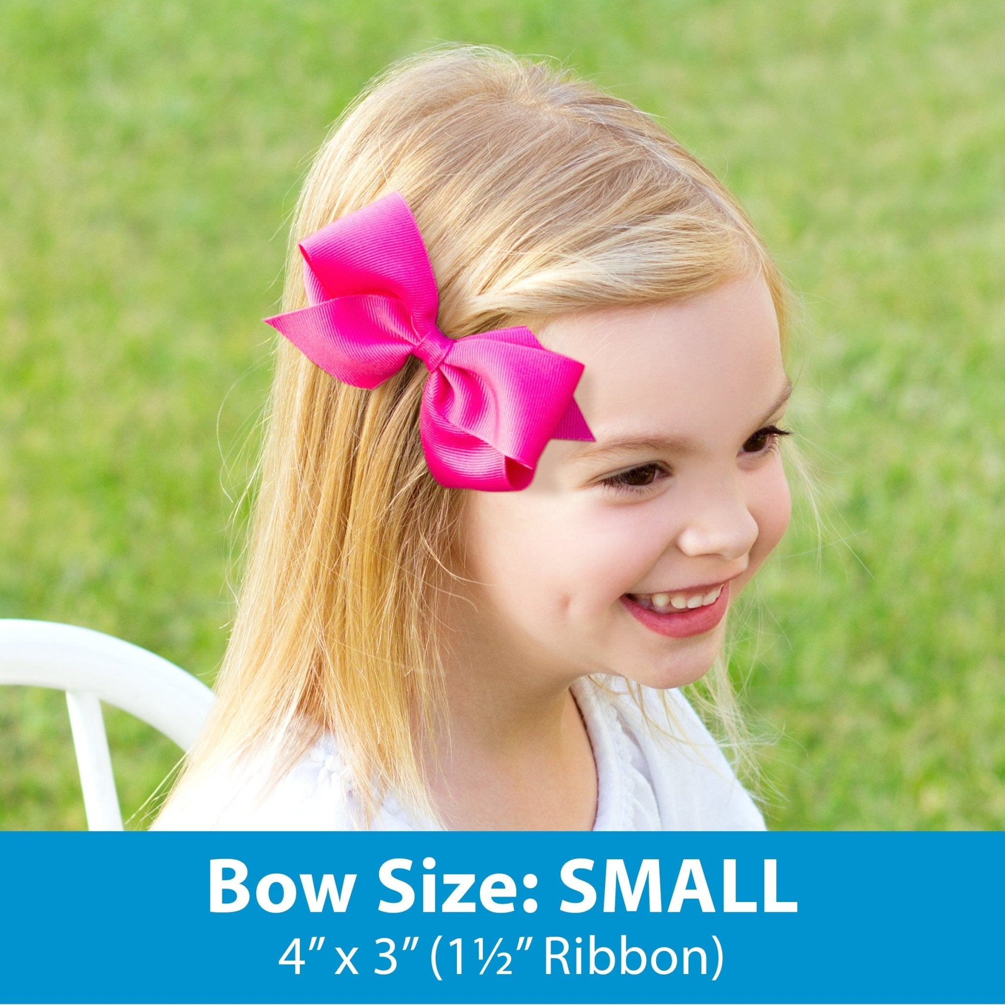 Small Grosgrain Bow - Nile Blue Kids Hair Accessories Wee Ones