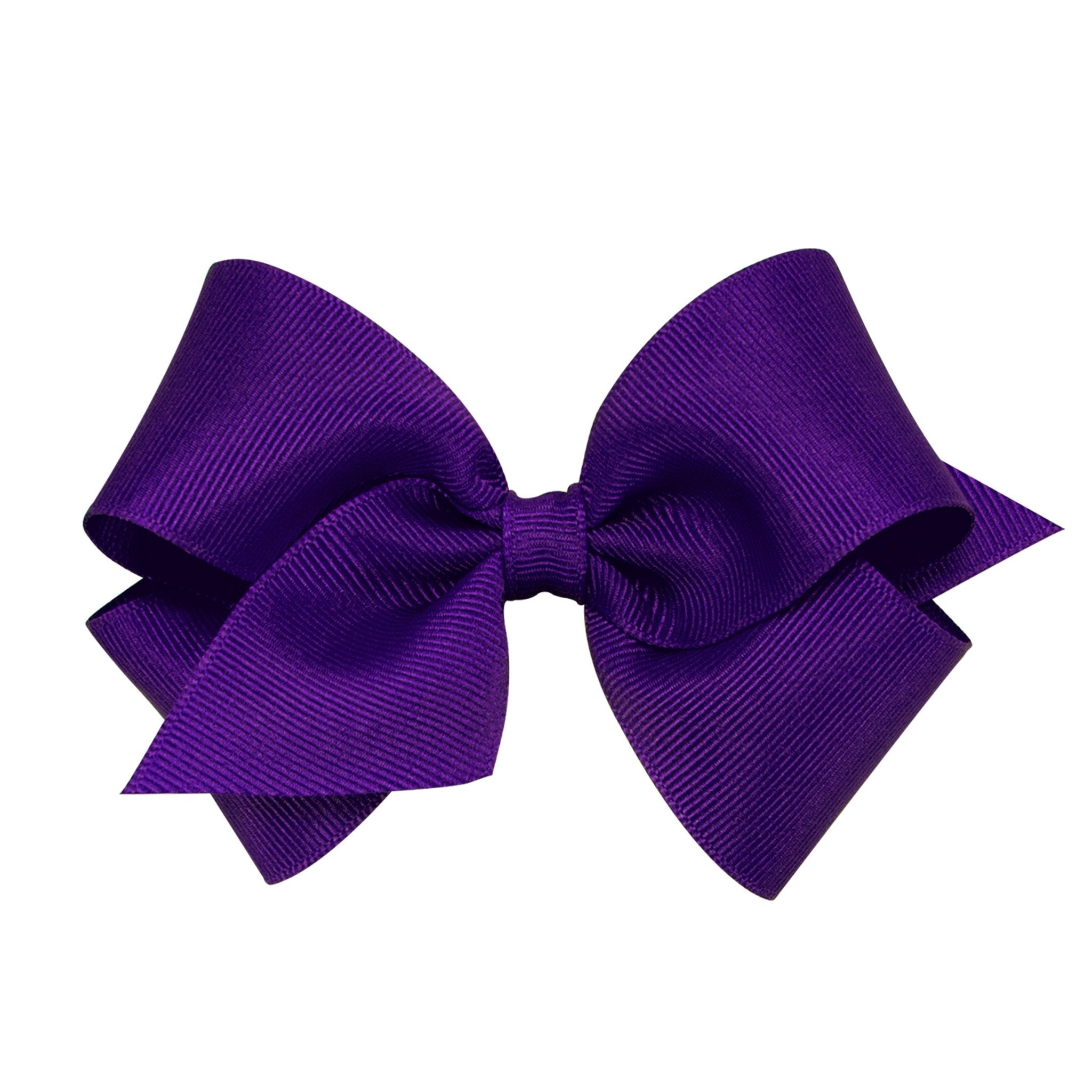 Small Grosgrain Bow - Purple Kids Hair Accessories Wee Ones